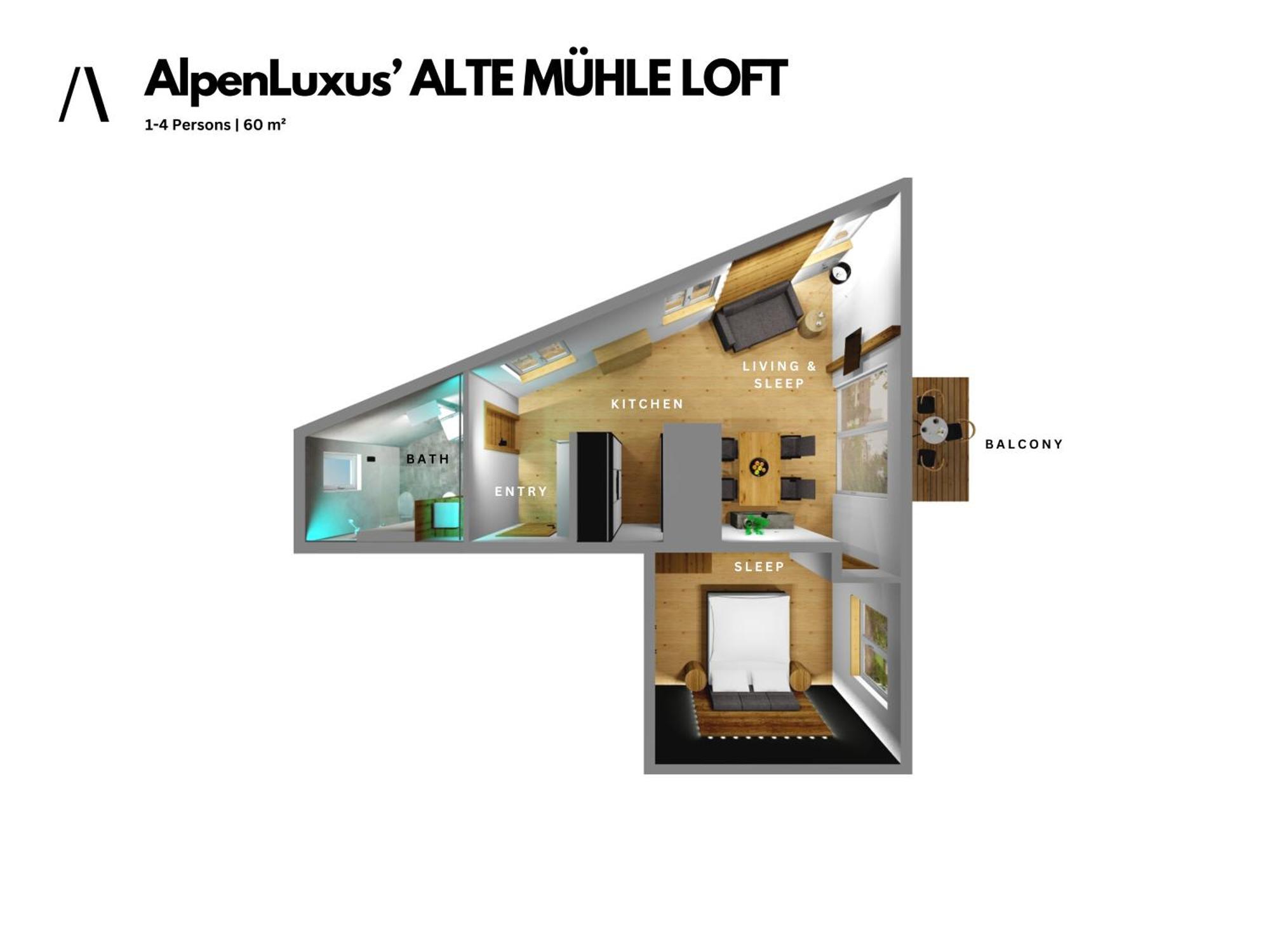 Alte Muehle Loft - Balcony & Car Park By Alpenluxus Appartements Брикслегг Екстер'єр фото
